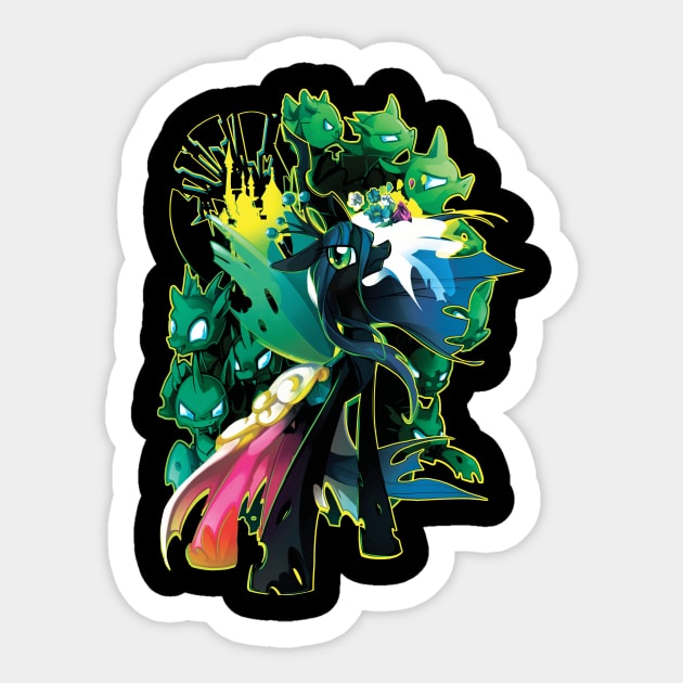 Queen Chrysalis Sticker by Cenit